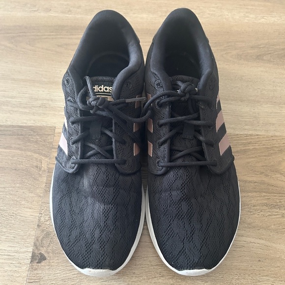 Adidas Cloudfoam Black & Rose Gold Sneakers – Women’s Size 7, Lace – EUC - Picture 3 of 10